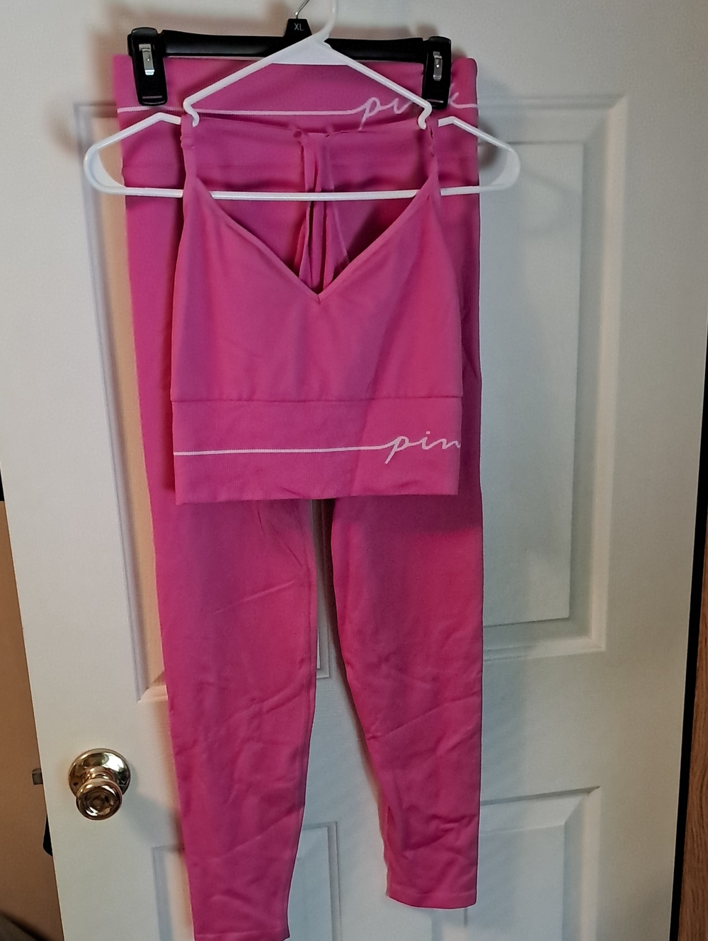 Pink Active Leggings Set